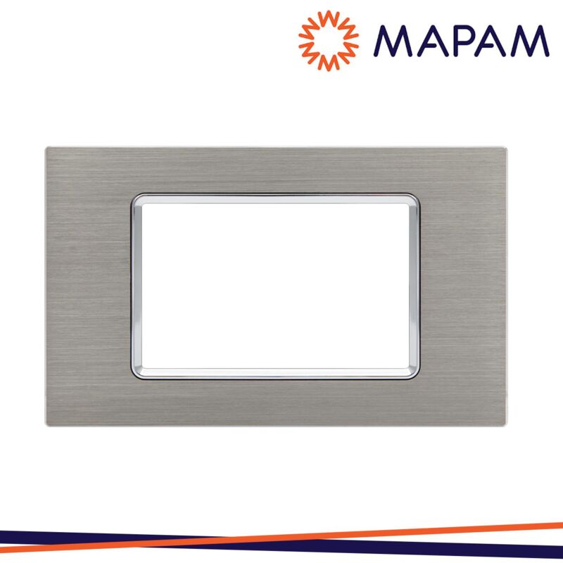 foto del prodotto placca alluminio t1 art 8004ll 4 4p platino