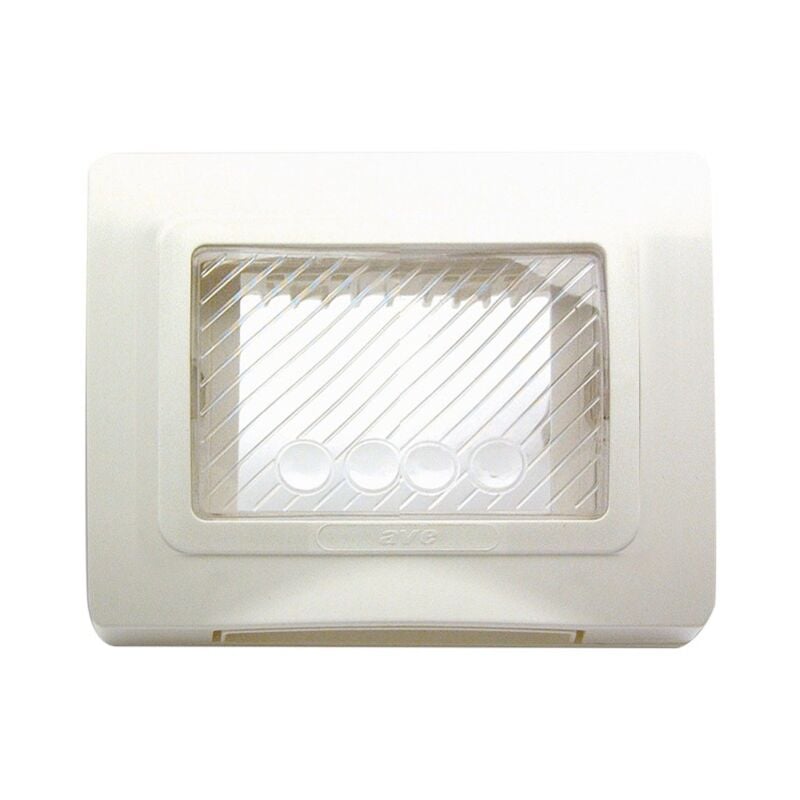 foto del prodotto placca autoportante ave sistema 44 ip55 3 moduli bianco 44sp03b