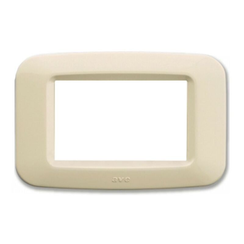 foto del prodotto placca ave in tecnopolimero yes 45 3 moduli bianca blanc lucida 45py03bp