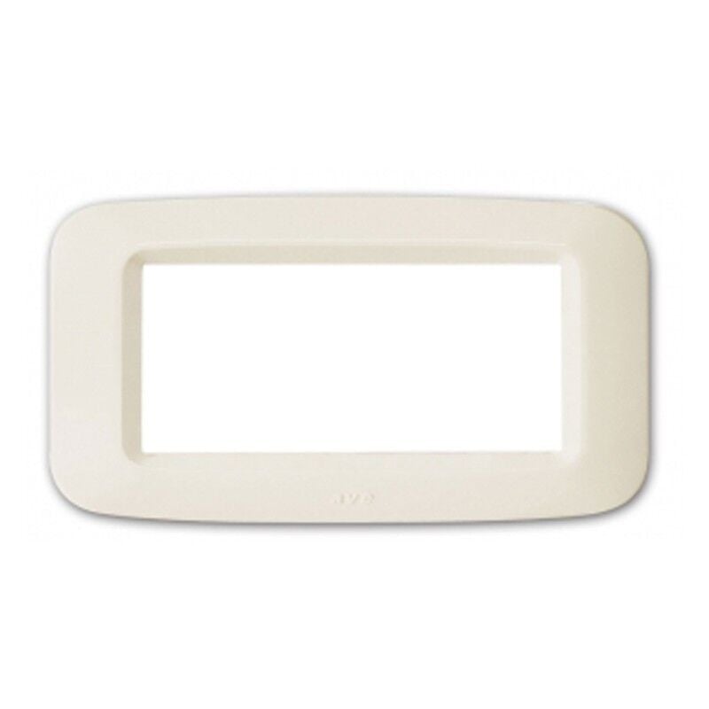 foto del prodotto placca ave in tecnopolimero yes 45 4 moduli bianca blanc lucida 45py04bp