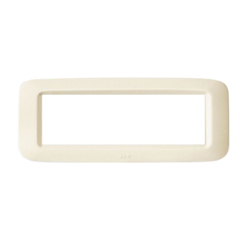 foto del prodotto placca ave in tecnopolimero yes 45 6 moduli bianca blanc lucida 45py06bp