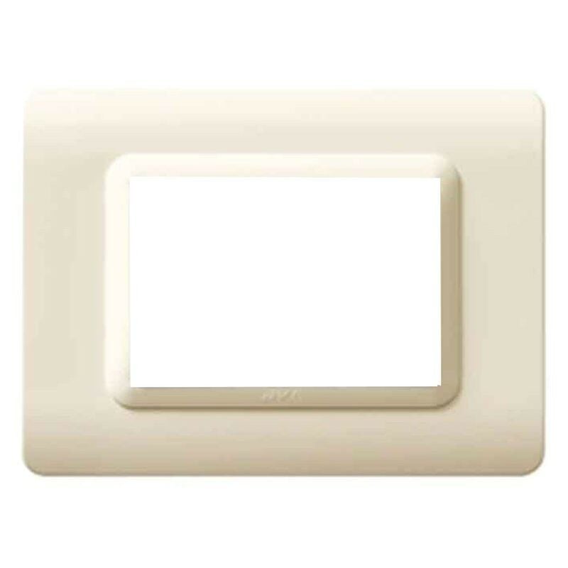 foto del prodotto placca ave tecnopolimero sistema 44 sabbia cornice sabbia 3 moduli 44py03sa