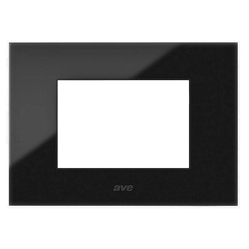 foto del prodotto placca ave young44 colore nero assoluto 4 posti 44pj04nal
