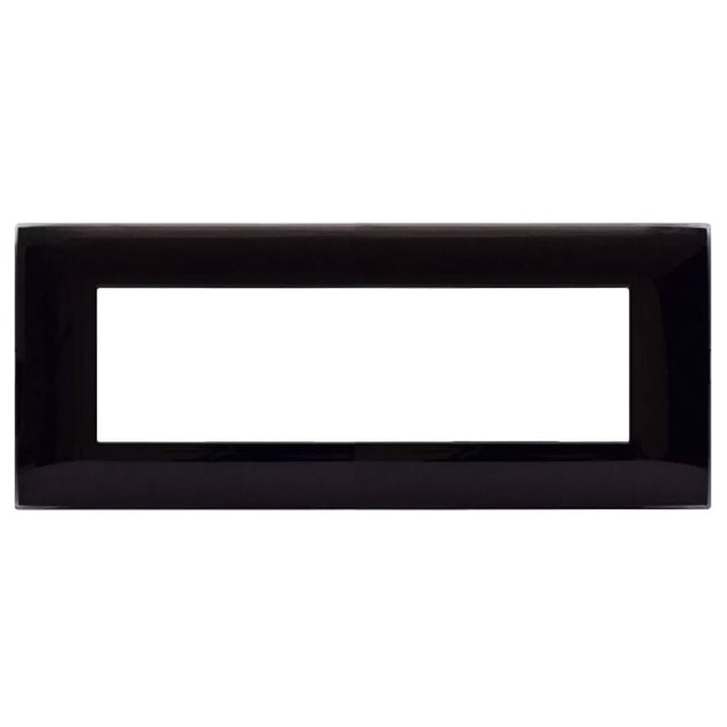 foto del prodotto placca ave young44 colore nero assoluto 7 posti 44pj07nal