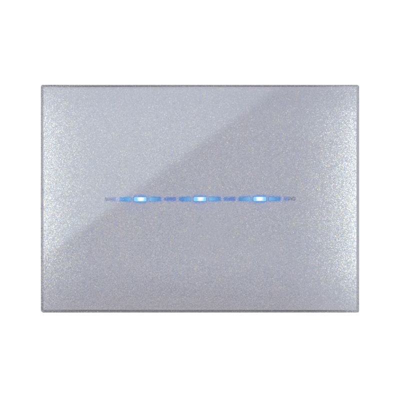 foto del prodotto placca ave youngtouch colore grigio metallizzato touch 3 posti 44pjtc3gm