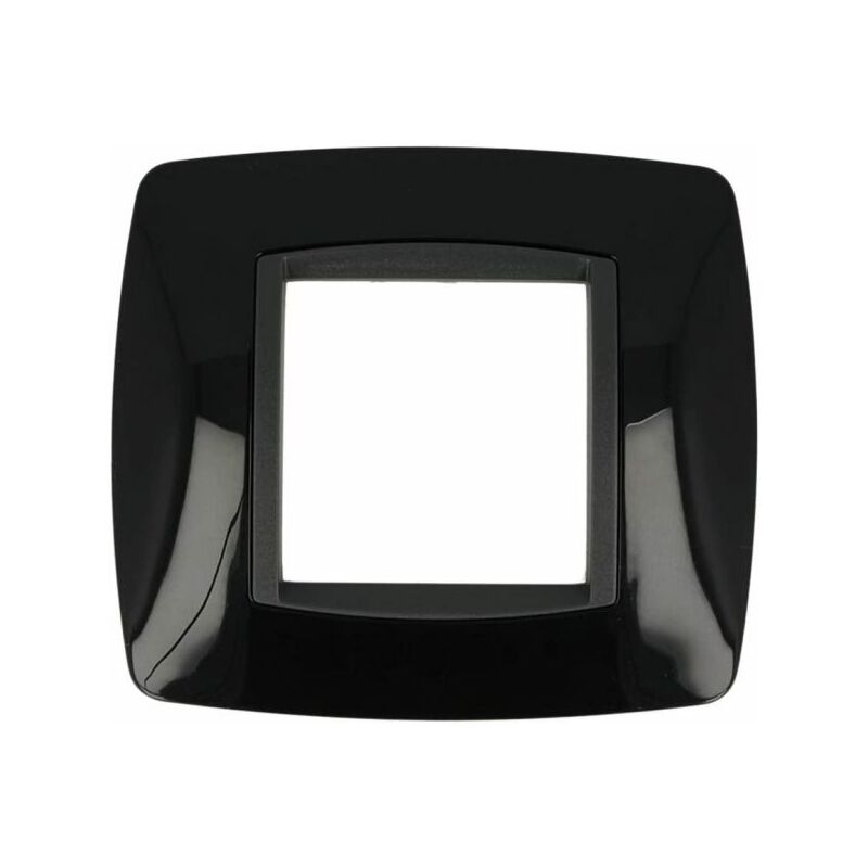 foto del prodotto placca bomb nera 502 2m moduli compatibile bticino living international sd88002 2