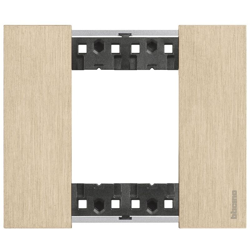 foto del prodotto placca bticino living now 2 moduli colore oro ka4802zw