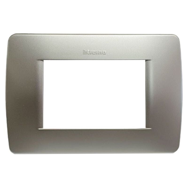foto del prodotto placca bticino luna 3 moduli verde metallizzato c4803vm