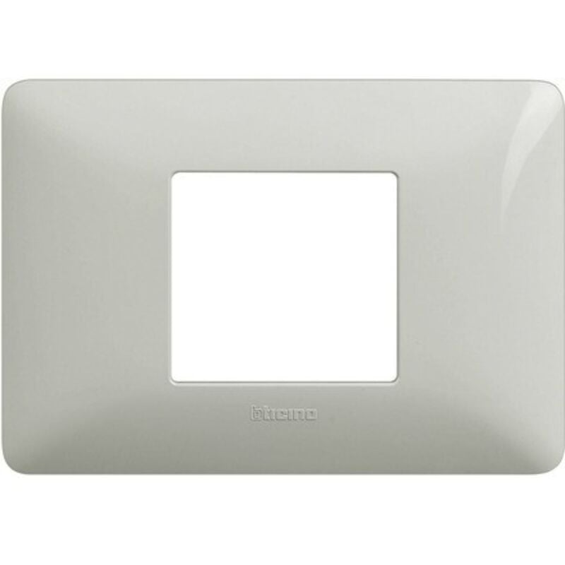 foto del prodotto placca bticino matix 2 moduli centrati bianco am4819bbn