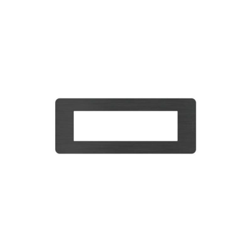 foto del prodotto placca bticino matixgo 7 moduli nero nichel - ja4807en