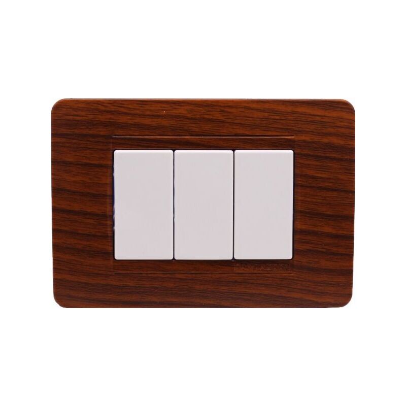 foto del prodotto placca classic 502 2m moduli radica legno compatibile bticino matix sd68002 6