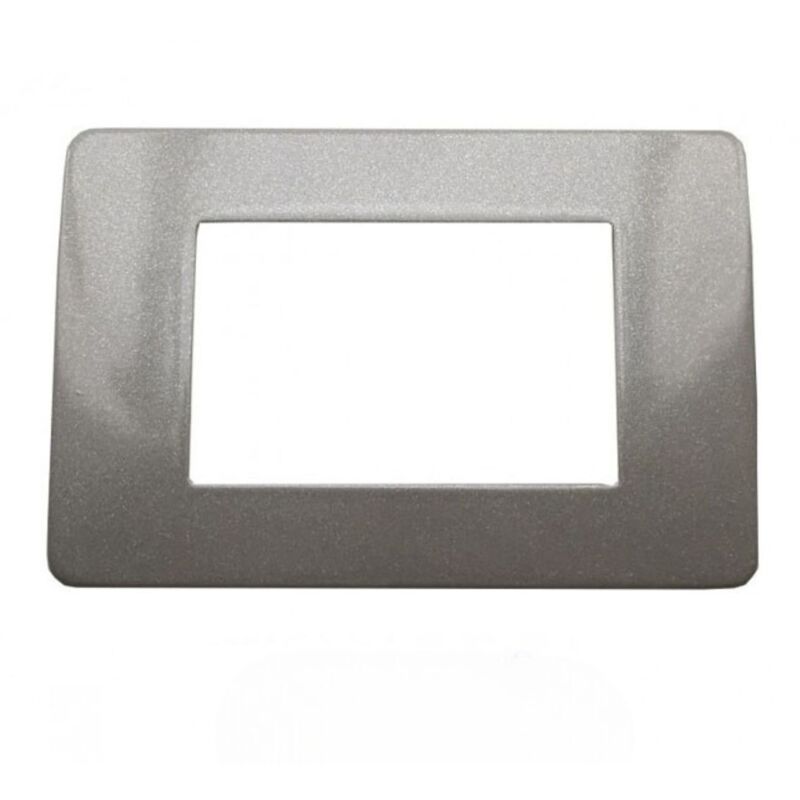 foto del prodotto placca colore grigio compatibile matix 3 posti tot