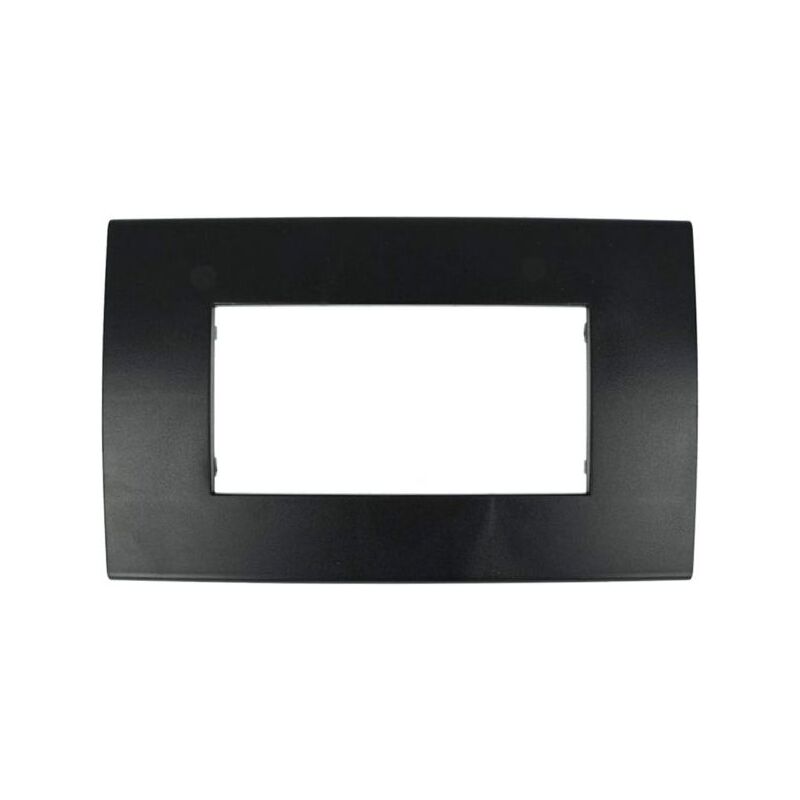 foto del prodotto placca confort 504 4m moduli nero compatibile con vimar arke sd98004 2