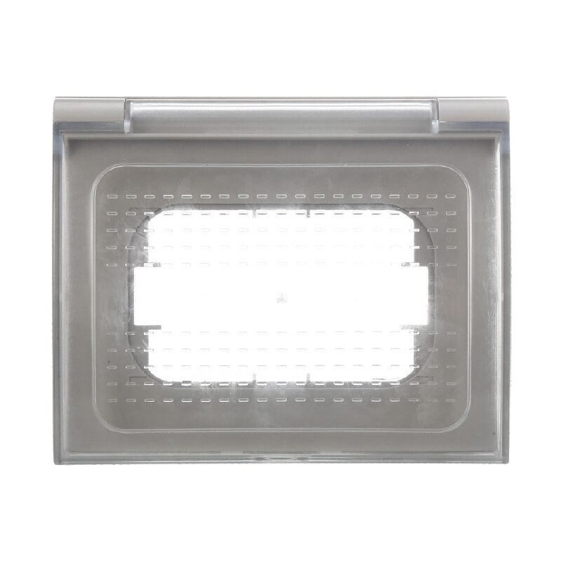foto del prodotto placca copertura stagna universale 3m idrobox 3 moduli grigia ip44 compatibile serie bticino vimar gewiss