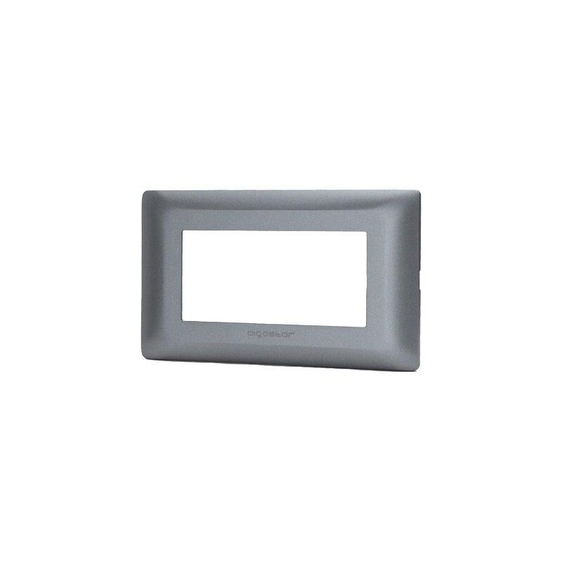 foto del prodotto placca coprifrutti abm grigio scuro posti 4 mm 140x85