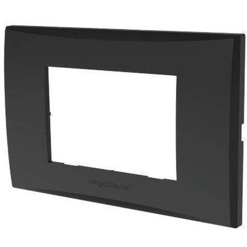foto del prodotto placca coprifrutti avp nero posti 3 mm 120x85