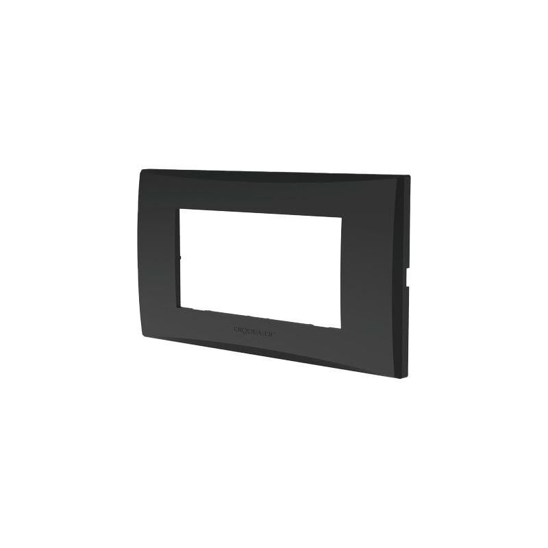 foto del prodotto placca coprifrutti avp nero posti 4 mm 140x85