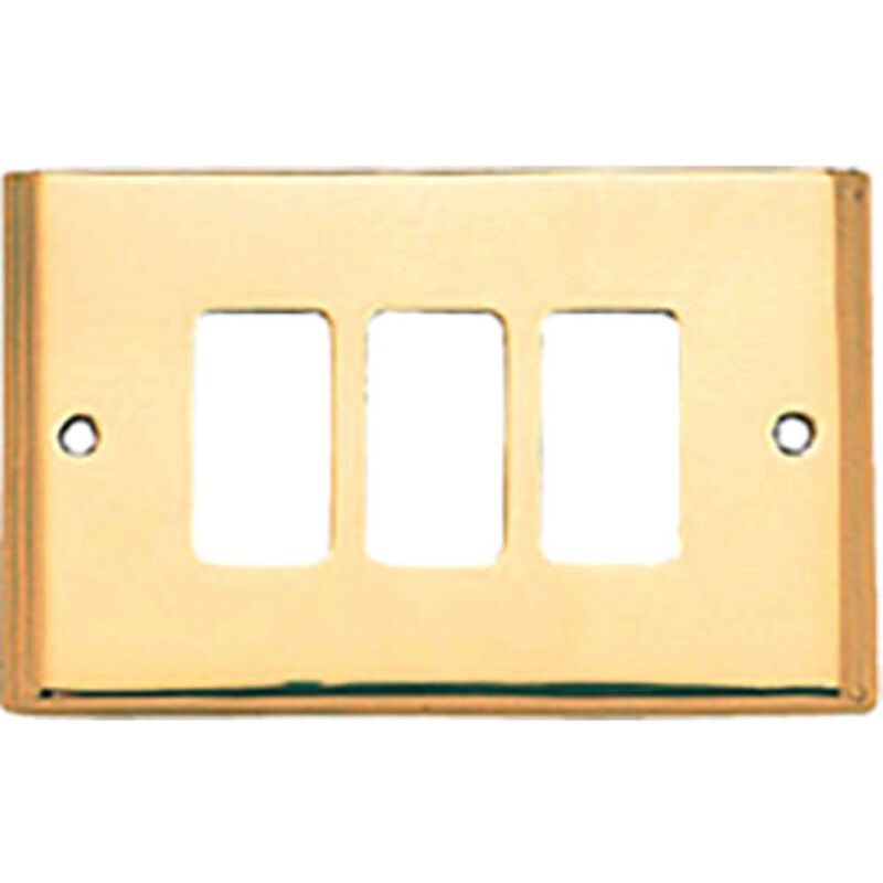 foto del prodotto placca coprifrutti cottali in ottone posti 3 mm 125x74 magic venus 1 pz