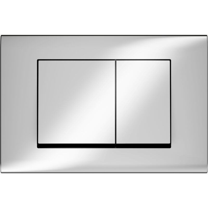 foto del prodotto placca di comando con doppio pulsante compatibile con sigma geberit cromo