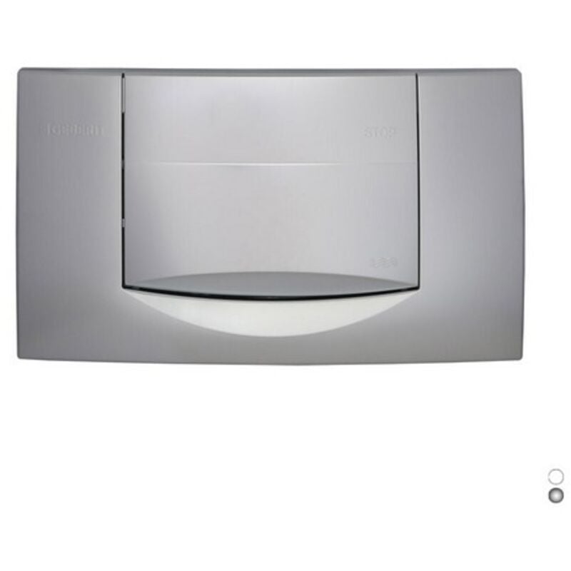 foto del prodotto placca di comando con tasto singolo bianca