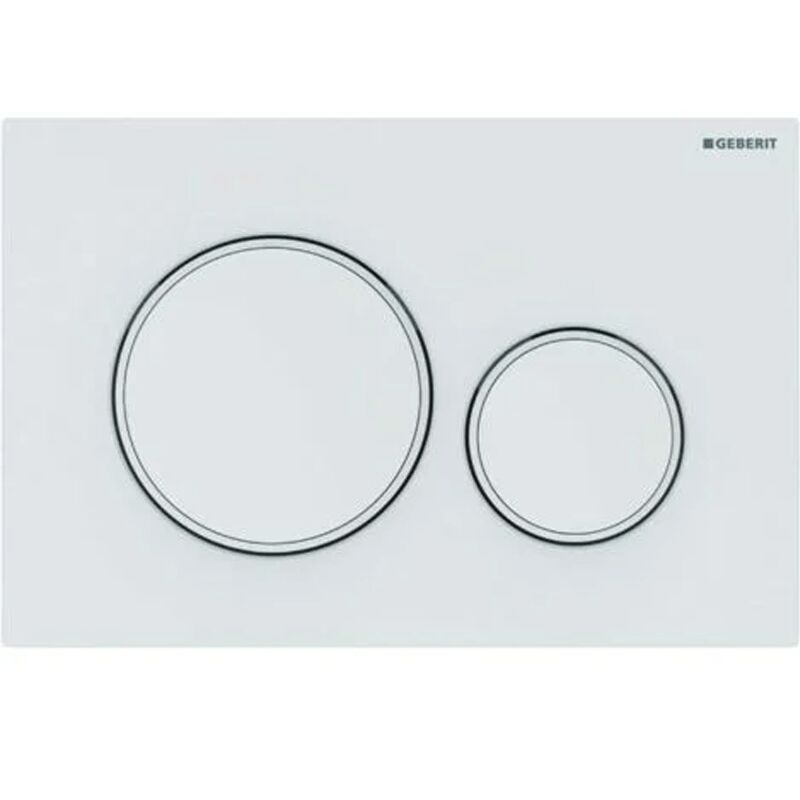 foto del prodotto placca di comando geberit sigma 20 per risciacquo a due quantit bianco opaco 115.882.01.1