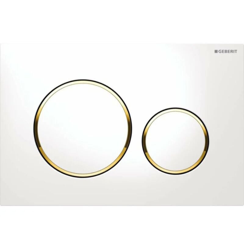 foto del prodotto placca di comando geberit sigma20, bianco oro 115.882.kk.1