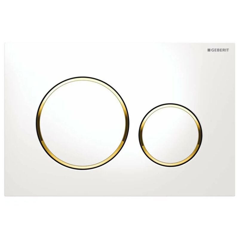 foto del prodotto placca di comando geberit sigma20, bianco oro 115.882.kk.1
