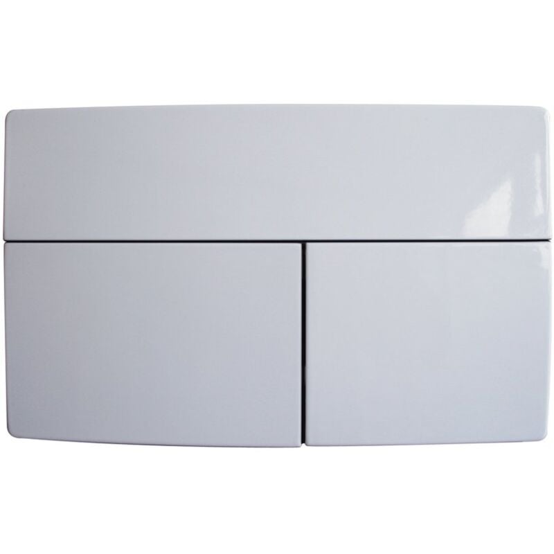 foto del prodotto placca di comando its todini dual line 14.15l bianco lucido