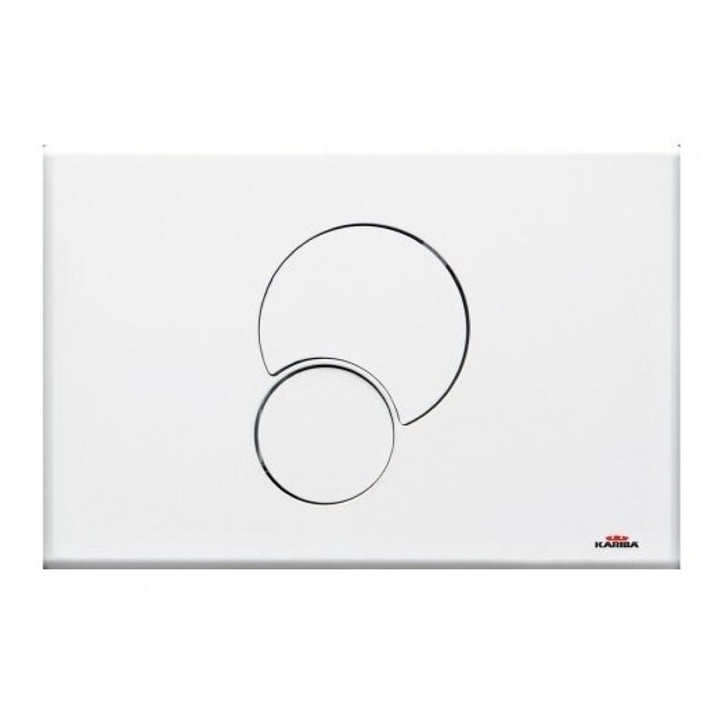 foto del prodotto placca di comando modello fidia duo 2018 bianca kariba spa