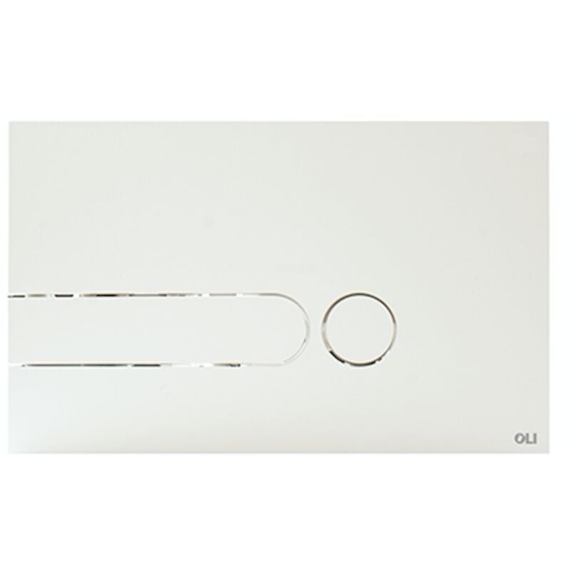 foto del prodotto placca di comando moderna colore bianco per cassette oli iplate ol0670001 bianco