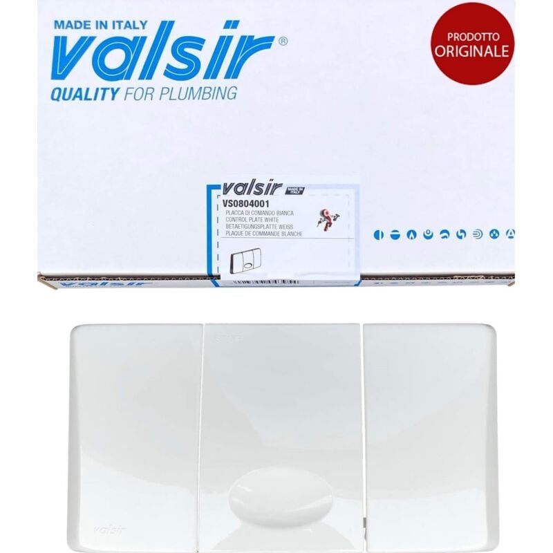 foto del prodotto placca di comando per cassetta medusa bianca