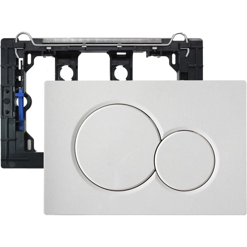 foto del prodotto placca di comando, pezzi di ricambio per cassetta, vecchi modelli placca di comando per geberit sigma01 up320 e 300, doppio scarico, 1 pezzo bianco