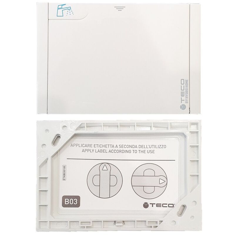 foto del prodotto placca di copertura valvola acqua teco b03 multicolore bianco
