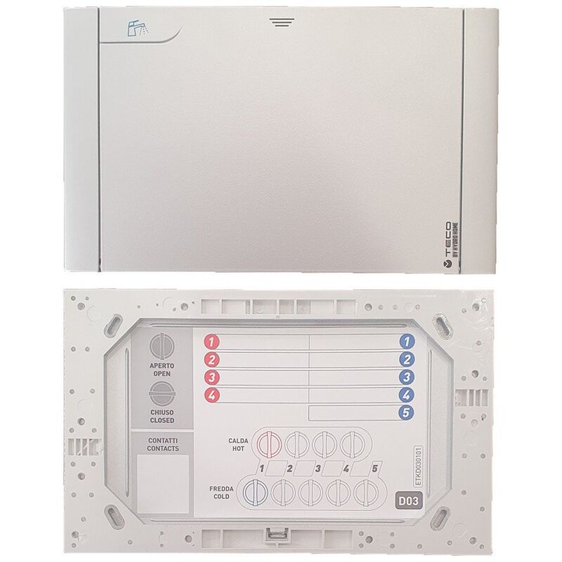 foto del prodotto placca di copertura valvola acqua teco d03 multicolore cromo satinato