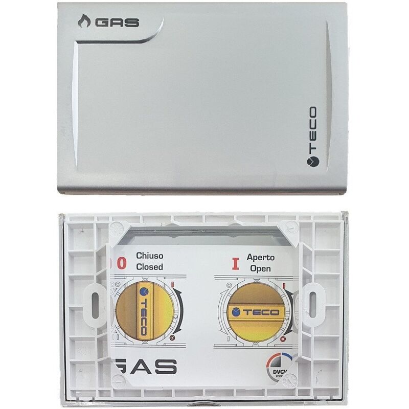 foto del prodotto placca di copertura valvola gas teco a01 multicolore cromo satinato