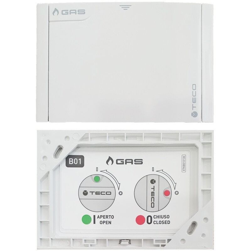 foto del prodotto placca di copertura valvola gas teco b01 multicolore bianco
