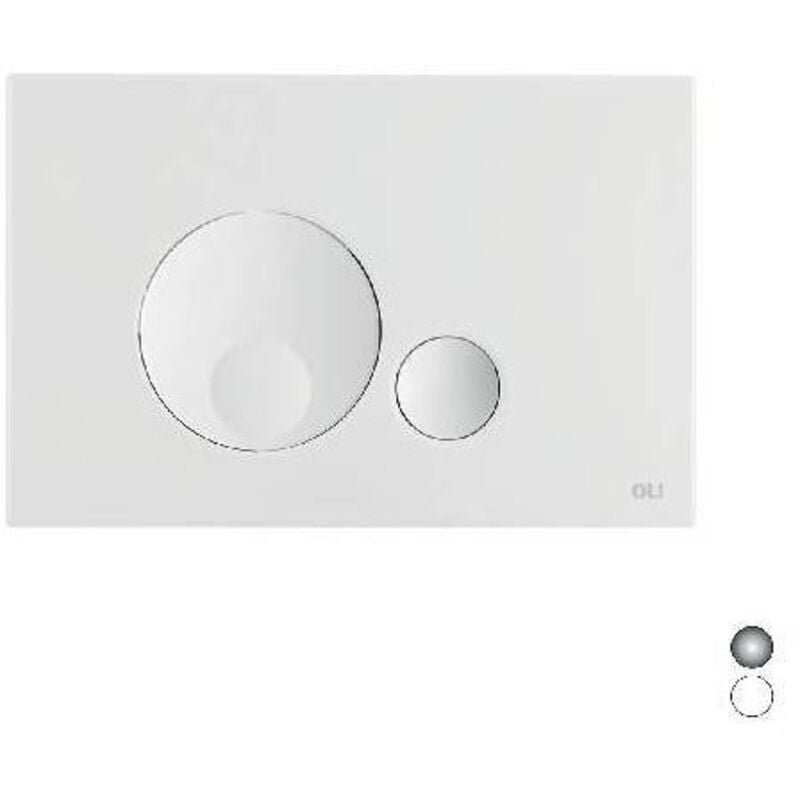 foto del prodotto placca doppio scarico globe misura cromo lucido