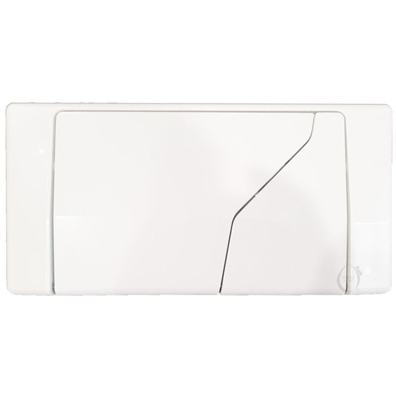 foto del prodotto placca doppio tasto azionamento meccanico compatibile con cassette incasso redi, bampi e nicoll