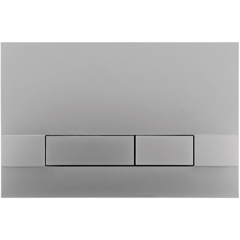 foto del prodotto placca doppio tasto narrow olipure cromo satinato cassetta incasso oli