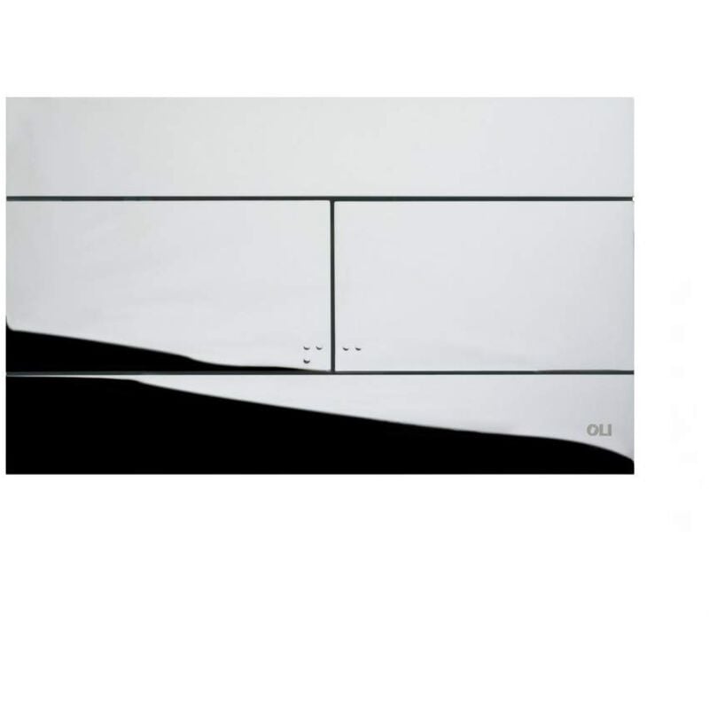 foto del prodotto placca dual cassetta incasso doppio scarico slim cromata 659044 oli