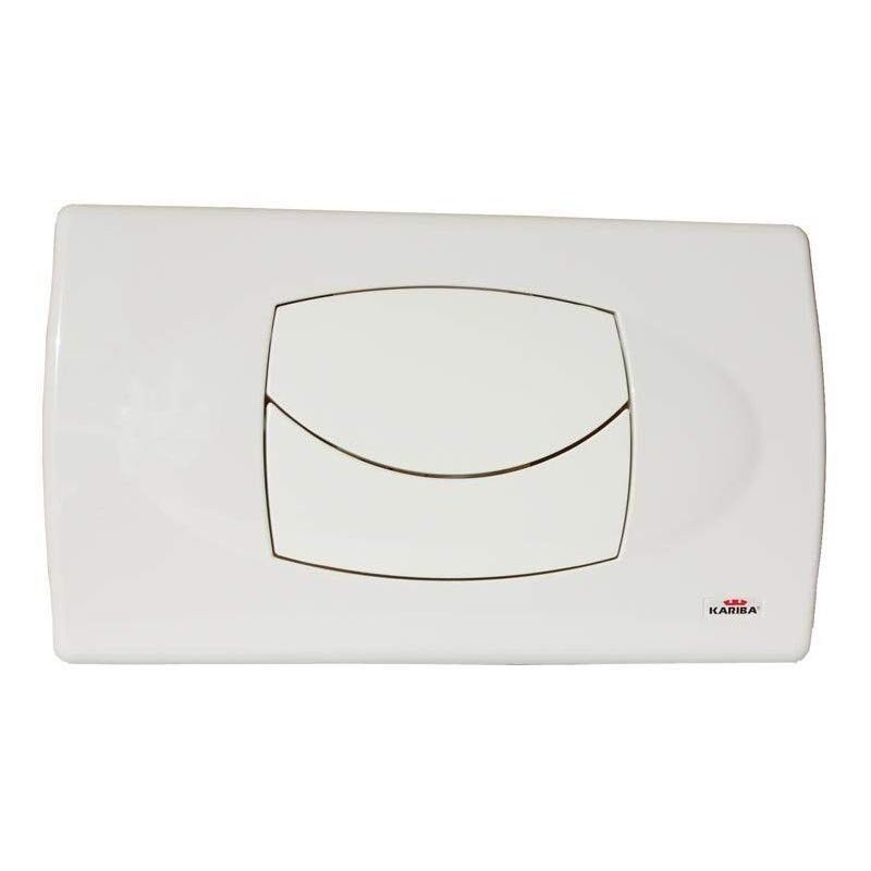 foto del prodotto placca duo bianca due tasti serie biblo 306200 kariba