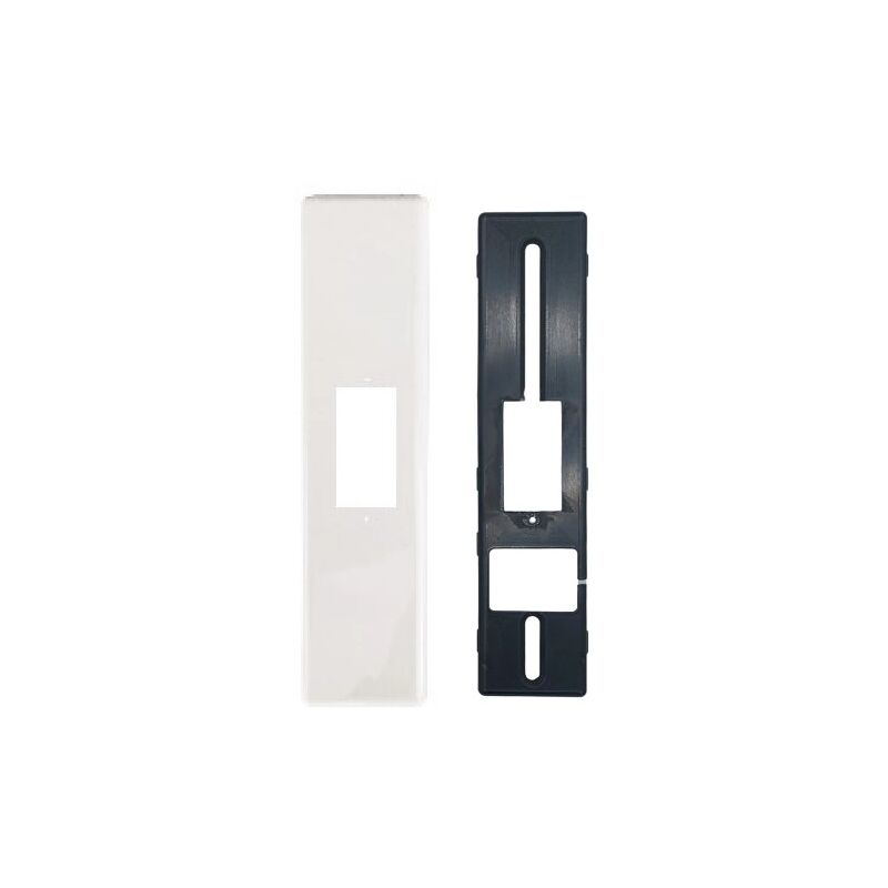 foto del prodotto placca fast universale con foro pulsante bianco ral 9010 