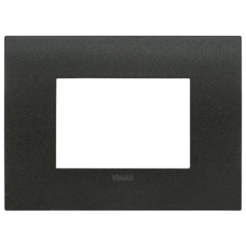 foto del prodotto placca fit vimar ark 3 moduli - in metallo colore grafite matt 19953.01