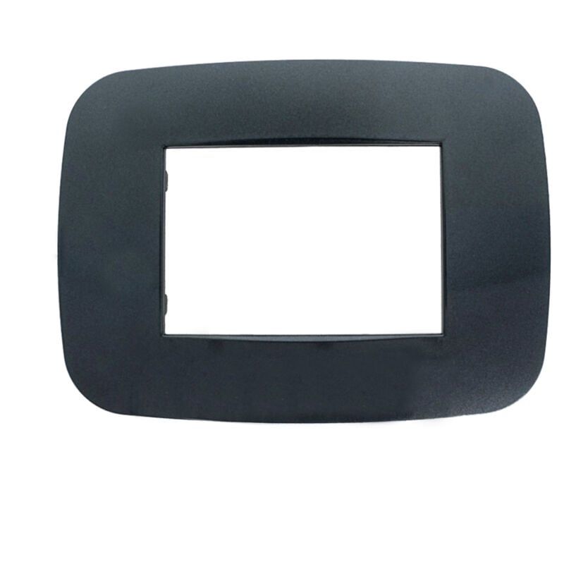 foto del prodotto placca futura 3m 4m 6m nero compatibile bticino axolute 3 posti