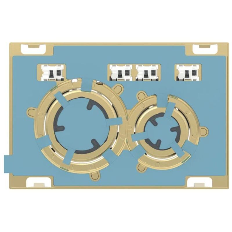 foto del prodotto placca geberit sigma50 round personalizzabile ottone doppio tasto 115.652.00.1 ottone