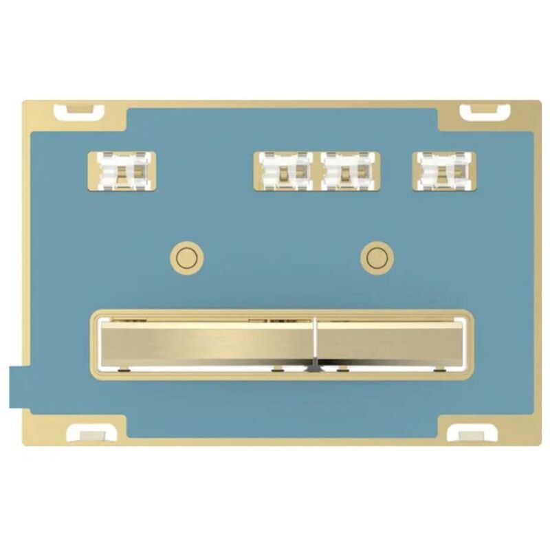 foto del prodotto placca geberit sigma50 square personalizzabile ottone doppio tasto 115.672.00.2 personalizzabile con materiali naturali