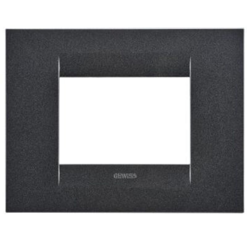 foto del prodotto placca geo 3p ardesia gewiss cod. gw16403va 