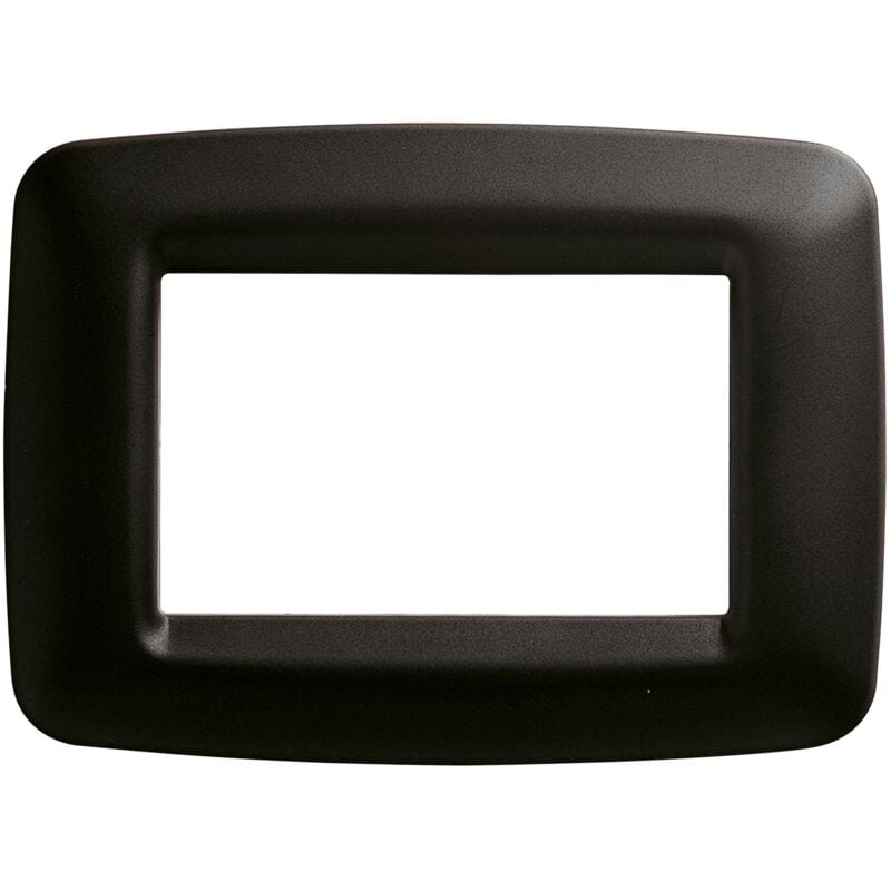 foto del prodotto placca gewiss playbus young 3 moduli nero satinato gw32303