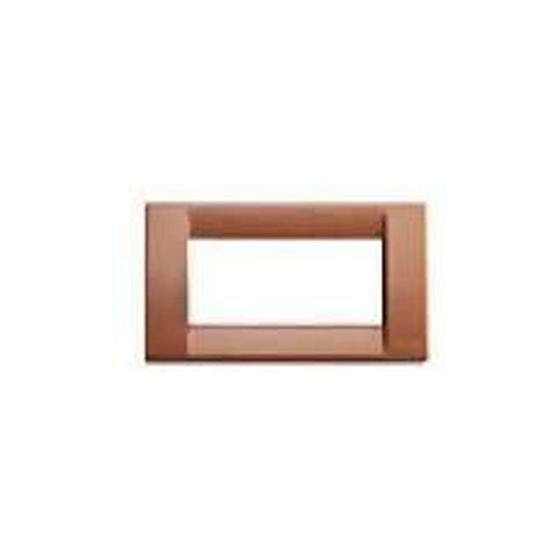 foto del prodotto placca idea 4 moduli metallo corallo 16734.03 vimar