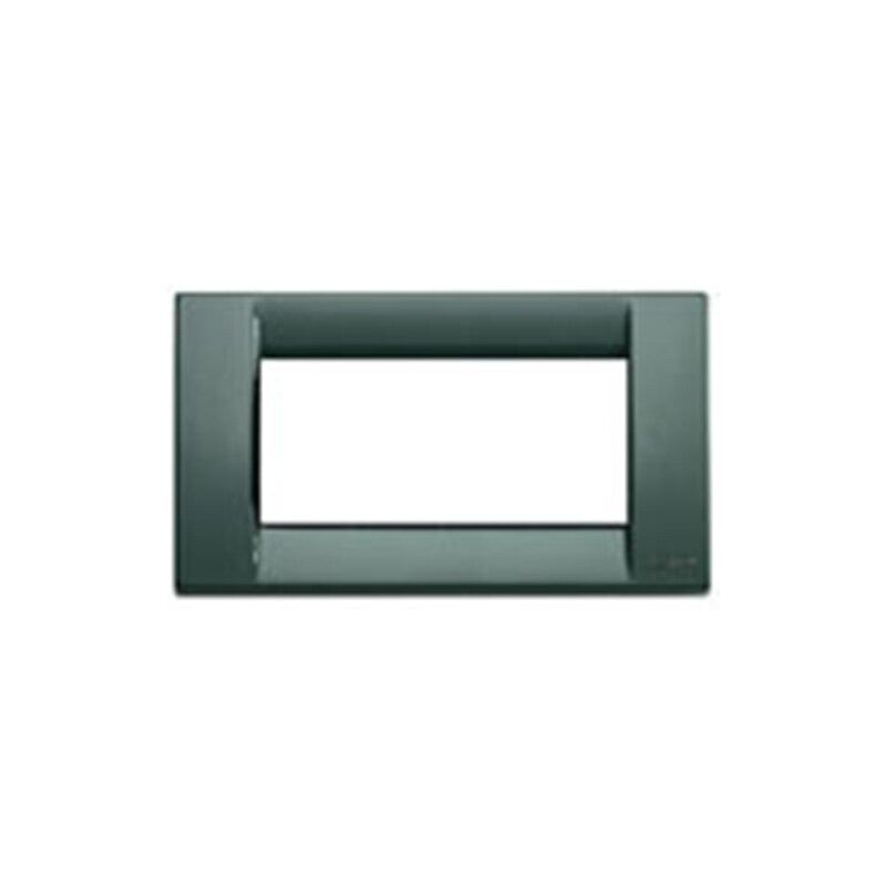 foto del prodotto placca idea 4 moduli metallo verde bosco 16734.07 - vimar